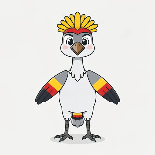 Crane mascot