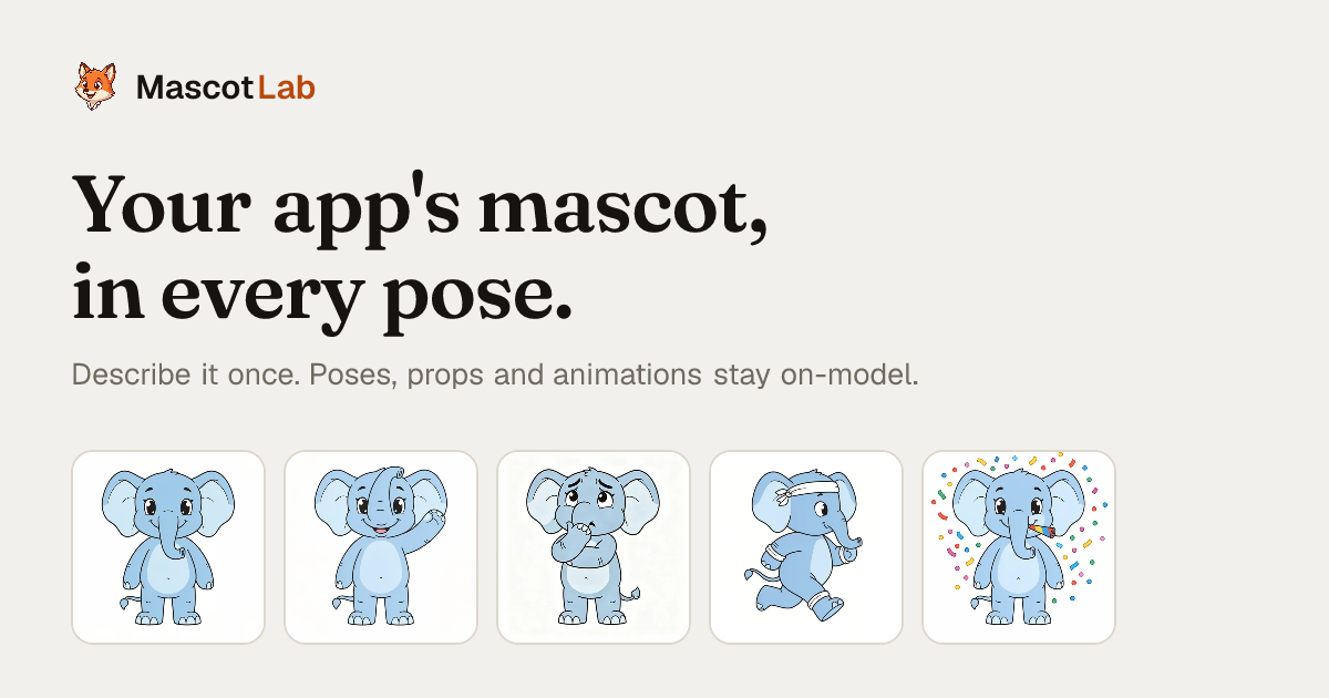 MascotLab — 官网预览图